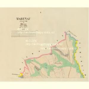 Martnau (Martnow) - c4511-1-001 - Kaiserpflichtexemplar der Landkarten des stabilen Katasters