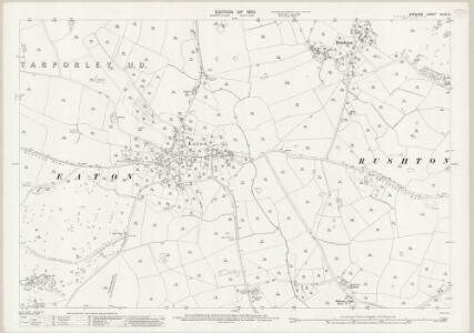Cheshire XLVIII.2 (includes: Rushton) - 25 Inch Map