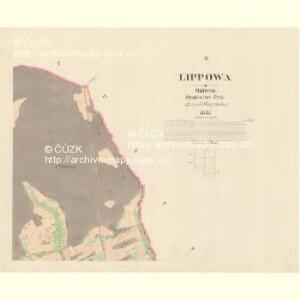 Lippowa - m1575-1-002 - Kaiserpflichtexemplar der Landkarten des stabilen Katasters