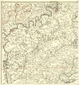 Carte Particuliere de Pays qui sont situéz entre le Rhein, la Saare, la Moselle, et la Basse Alsace