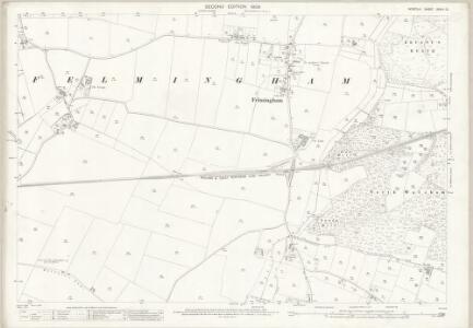 Norfolk XXVIII.12 (includes: Felmingham; North Walsham; Skeyton) - 25 Inch Map