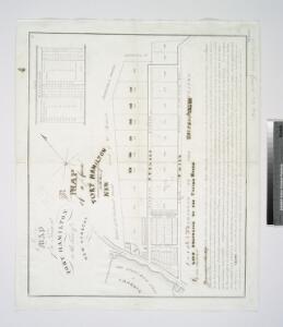 Map of a farm at Fort Hamilton in the town of New Utrecht.