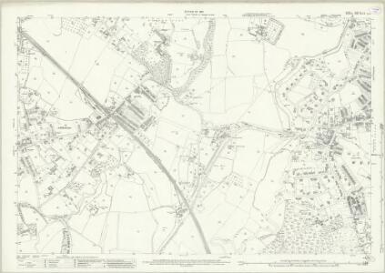 OLD ORDNANCE SURVEY MAP REIGATE 1895 BELL STREET HATCHLANDS CORNER WRAY PARK 