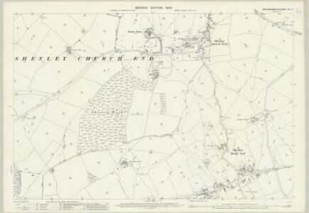 Buckinghamshire XIV.8 (includes: Shenley Brook End; Shenley Church End) - 25 Inch Map