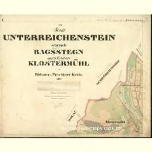 Unterreichenstein - c6481-1-001 - Kaiserpflichtexemplar der Landkarten des stabilen Katasters