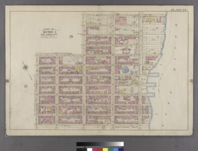 Plate 27: Bounded by E. 64th Street, Second Avenue, East River (Avenue A), E. 57th Street, and Lexington Avenue.