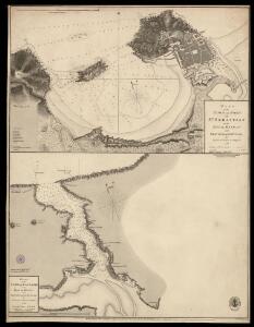 Plan of the town and port of San Sebastian in the bay of Biscay and province of Guipuscoa.- Plan of the port of passages in the bay ofbiscay and province of Guipuscoa