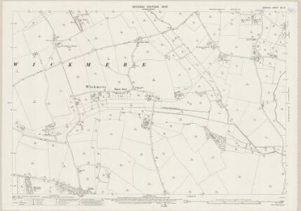 Norfolk XIX.13 (includes: Alby With Thwaite; Aldborough; Erpingham; Wickmere) - 25 Inch Map