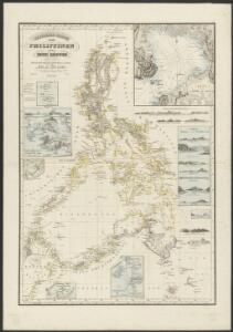 Reduzirte Karte von den Philippinen und den Sulu-Inseln