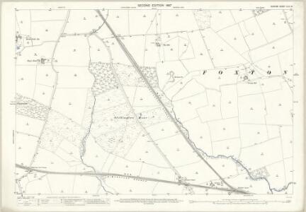 Durham XLIII.16 (includes: Elstob; Foxton And Shotton; Mordon; Preston Le Skerne; Stillington) - 25 Inch Map