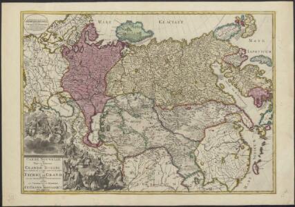 Carte nouvelle de tout l'empire de la Grande Russie dans l'estat ou il s'est trouvé à la mort de Pierre le Grand