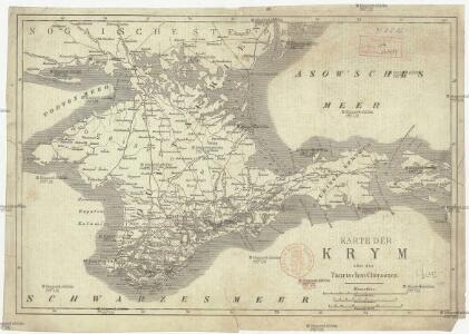Karte der Krym oder des Taurischen Chersones