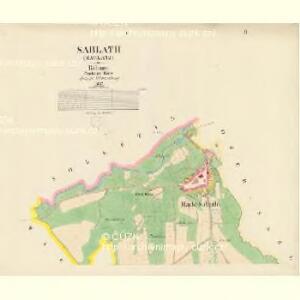Sablath (Zablatj) - c9003-1-001 - Kaiserpflichtexemplar der Landkarten des stabilen Katasters