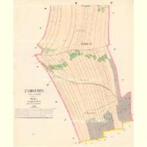 Zahornitz (Zahornice) - c9048-1-002 - Kaiserpflichtexemplar der Landkarten des stabilen Katasters