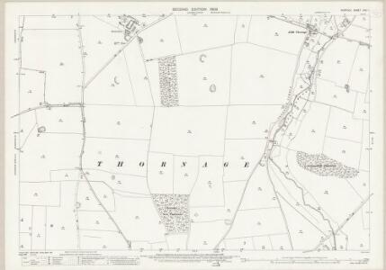 Norfolk XVII.4 (includes: Brinton; Holt; Letheringsett With Glandford; Thornage) - 25 Inch Map