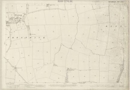 Northumberland (Old Series) LXXXVIII.1 (includes: Black Callerton; Dinnington; Prestwick; West Brunton; Woolsington) - 25 Inch Map