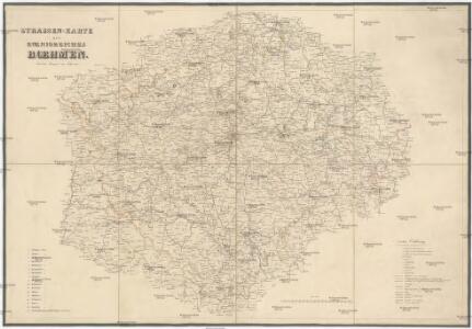 Strassen-Karte des Koenigreiches Boehmen