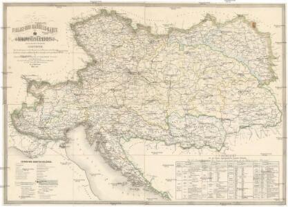Finanz-und Handels-Karte des Oesterreichischen und das zollvereinten Fürstenthums Liechtenstein