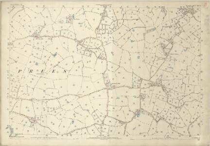 Shropshire XIV.3 (includes: Wem Rural; Whixall) - 25 Inch Map