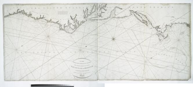 To the independent mariners of America: this chart of their coast from Savannah to Boston is most respectfully dedicated / by their much obliged & grateful servant, W. Heather; engraved by J. Stephenson.