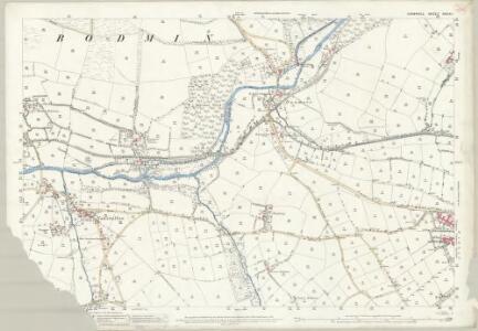 Cornwall XXXIV.1 (includes: Bodmin Borough; Helland; Lanivet) - 25 Inch Map