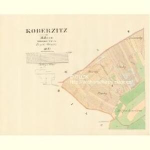 Koberzitz - m1223-1-001 - Kaiserpflichtexemplar der Landkarten des stabilen Katasters