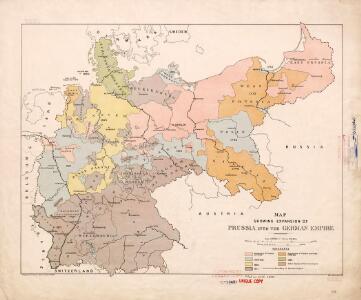 Map showing expansion of Prussia into the German Empire