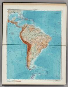 218-219.   South America, Physical.  The World Atlas.