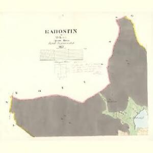 Radostin - m2525-1-001 - Kaiserpflichtexemplar der Landkarten des stabilen Katasters