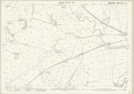 Pembrokeshire XXX.1 (includes: Llanbedr Felffre; Llanboidy; Velfrey; Whitland) - 25 Inch Map