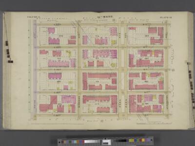Manhattan, V. 6, Double Page Plate No. 18 [Map bounded by E. 94th St., Lexington Ave., E. 90th St., 5th Ave.] / compiled from official records and actual surveys under the direction of E. Robinson and Roger H. Pidgeon.