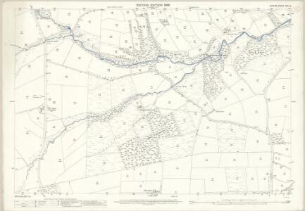 Durham XVIII.14 (includes: Lanchester; Satley) - 25 Inch Map
