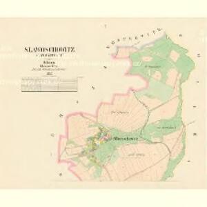 Slawoschowitz (Slawossowice) - c7034-1-001 - Kaiserpflichtexemplar der Landkarten des stabilen Katasters