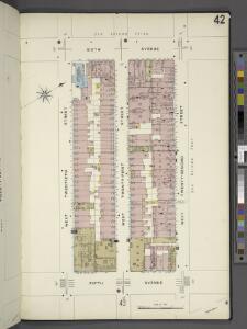Manhattan, V. 2, Plate No. 42 [Map bounded by 6th Ave., W. 22nd St., 5th Ave., W. 20th St.]