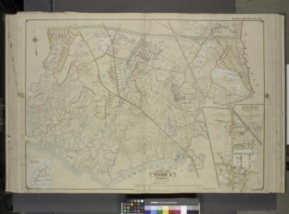Queens, Vol. 1, Double Page Plate No. 19; Part Of     Ward 4; Jamaica; [Map bounded by Conduit Long Island R.R., Boundary Line Of The  City of New York; Including Hook Canal Creek, Jamaica Bay, Dead or Salt Creek.]; Sub Plan From Plate No. 17 [Map bou