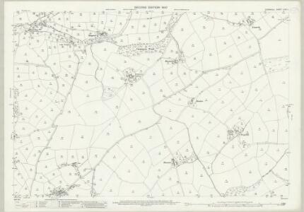 Cornwall LXXX.2 (includes: Cury; Gunwalloe; Helston; Mawgan in Meneage) - 25 Inch Map