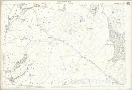 Lancashire LXIV.12 (includes: Cliviger; Worsthorne With Hurstwood) - 25 Inch Map