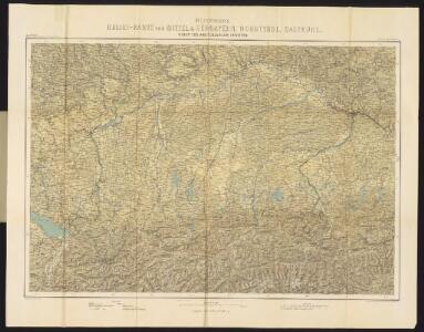 R. Leuzinger's Relief-Karte von Mittel & Südbayern, Nordtyrol, Salzburg, nebst den angrenzenden Gebieten