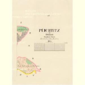 Plichtitz - c5839-1-002 - Kaiserpflichtexemplar der Landkarten des stabilen Katasters