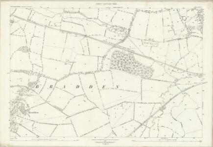 Northamptonshire LVI.5 (includes: Abthorpe; Bradden; Greens Norton; Towcester) - 25 Inch Map