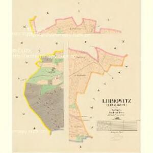 Lidmowitz (Lidmowice) - c4078-1-001 - Kaiserpflichtexemplar der Landkarten des stabilen Katasters