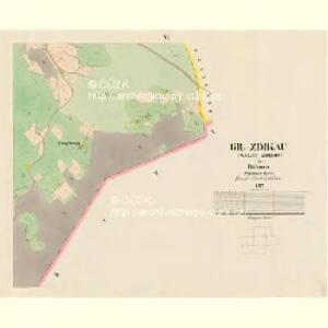 Gross Zdikau (Welky Zdikow) - c9228-1-005 - Kaiserpflichtexemplar der Landkarten des stabilen Katasters
