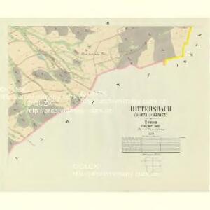 Dittersbach (Horny Dobraucz) - c2034-1-005 - Kaiserpflichtexemplar der Landkarten des stabilen Katasters
