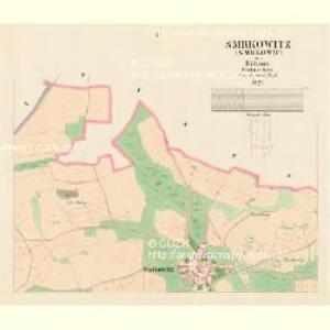 Smrkowitz (Smrkowic) - c7092-1-002 - Kaiserpflichtexemplar der Landkarten des stabilen Katasters