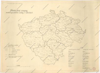 Přehledná mapa vodohospodářské služby v Čechách