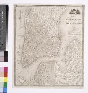 New map of the city of New York with part of Brooklyn & Williamsburg / by J. Calvin Smith ; engraved on steel by Stiles, Sherman & Smith.