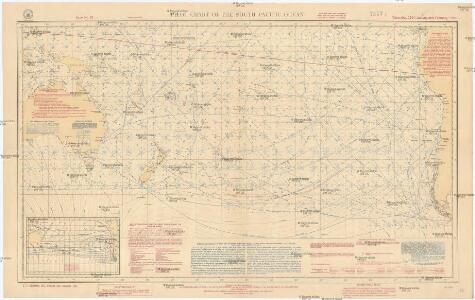 Pilot chart of the South Pacific Ocean