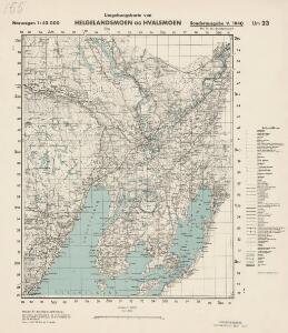 Ekserserplasskart; Umgebungskarte von Helgelandsmoen og Hvalsmoen