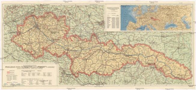 Stanislava Nikolaua přehledná mapa Česko-Slovenské republiky 1:1,000.000