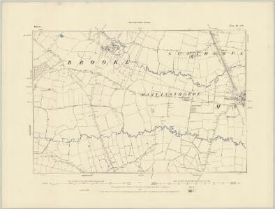 Rutland VII.NW - OS Six-Inch Map